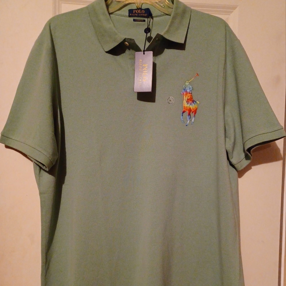 Polo Ralph Lauren Classic Fit Lt Green sz. XL
